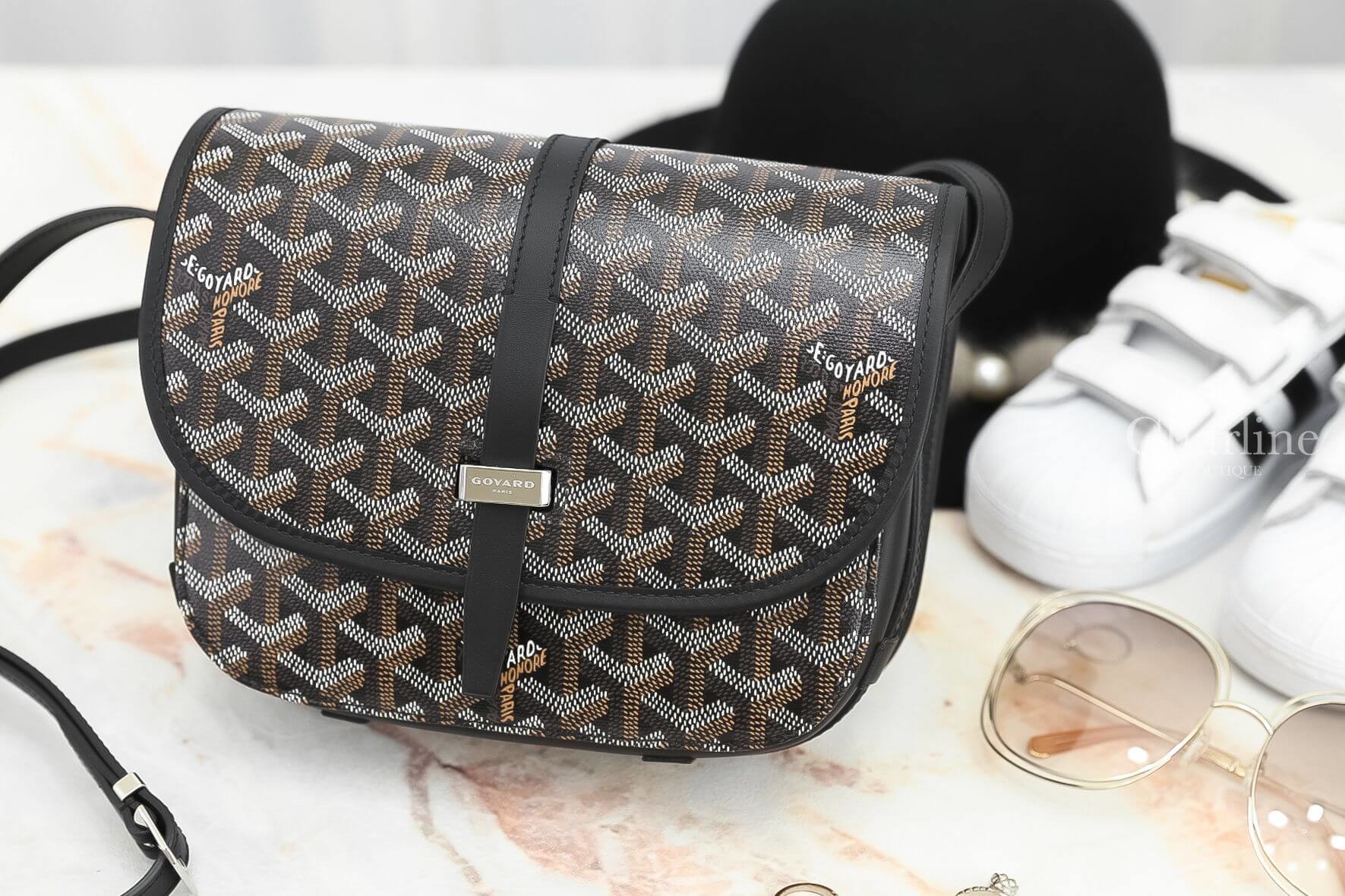 Goyard Belvedere Pm Bag 黑色小型馬鞍肩背包-Charline Boutique 精品代購