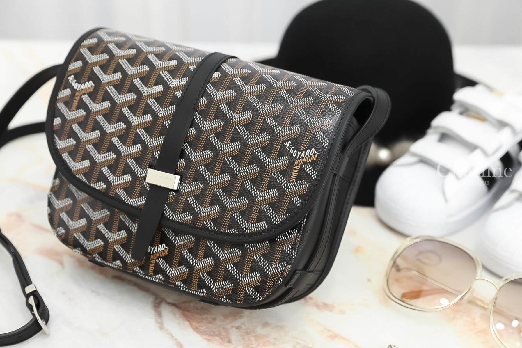 Goyard Belvedere Pm Bag 黑色小型馬鞍肩背包-Charline Boutique 精品代購