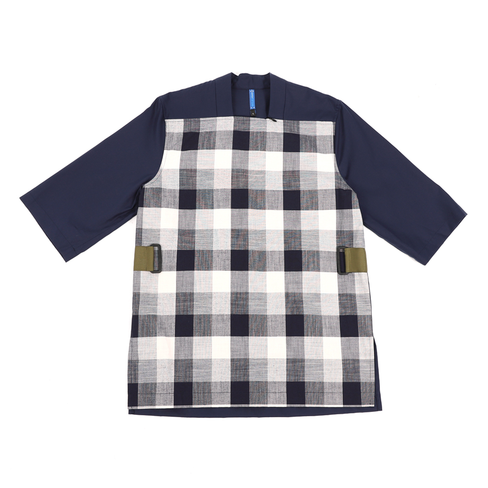 梯形領環帶上衣 (藏青)