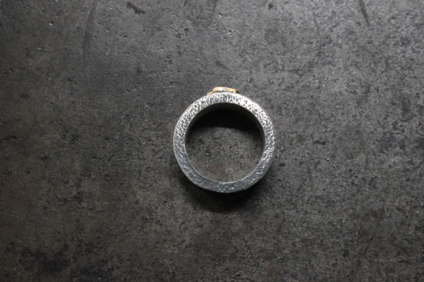 FCR-38 11mm 平打戒指 w K18 幸運十字戒指