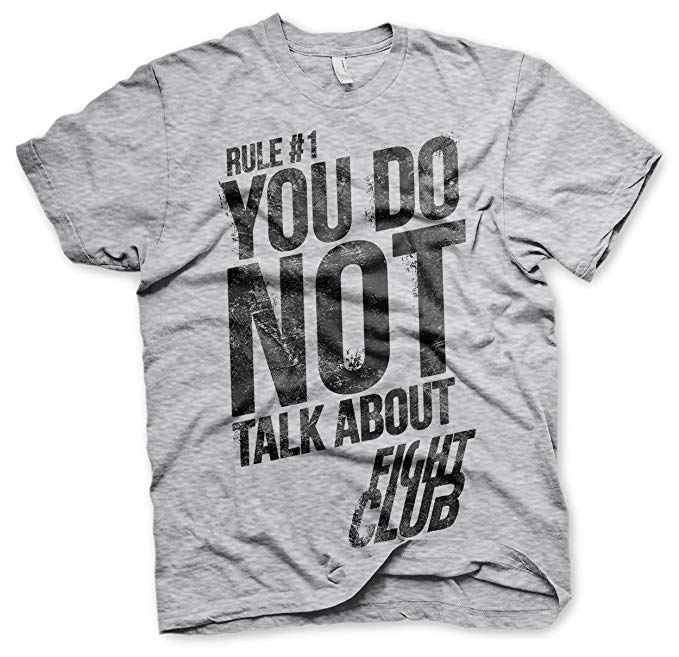 鬥陣俱樂部 Fight Club (1999) Rule #1 經典條則短TEE / 大學T / 坦克背心
