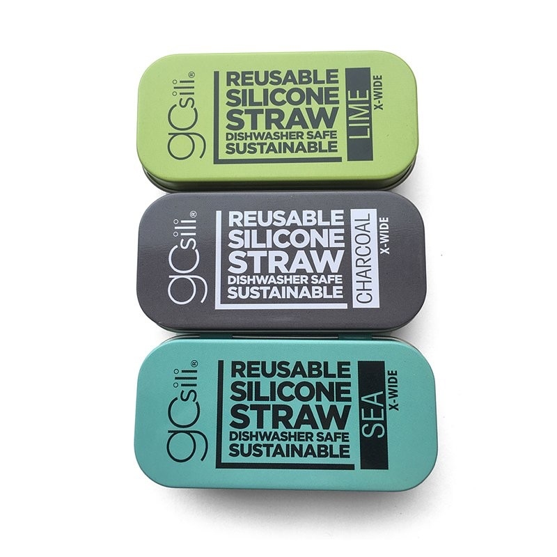 美國gosili/silikids ❚ 珍奶款 ❚ 單支吸管隨行口袋組