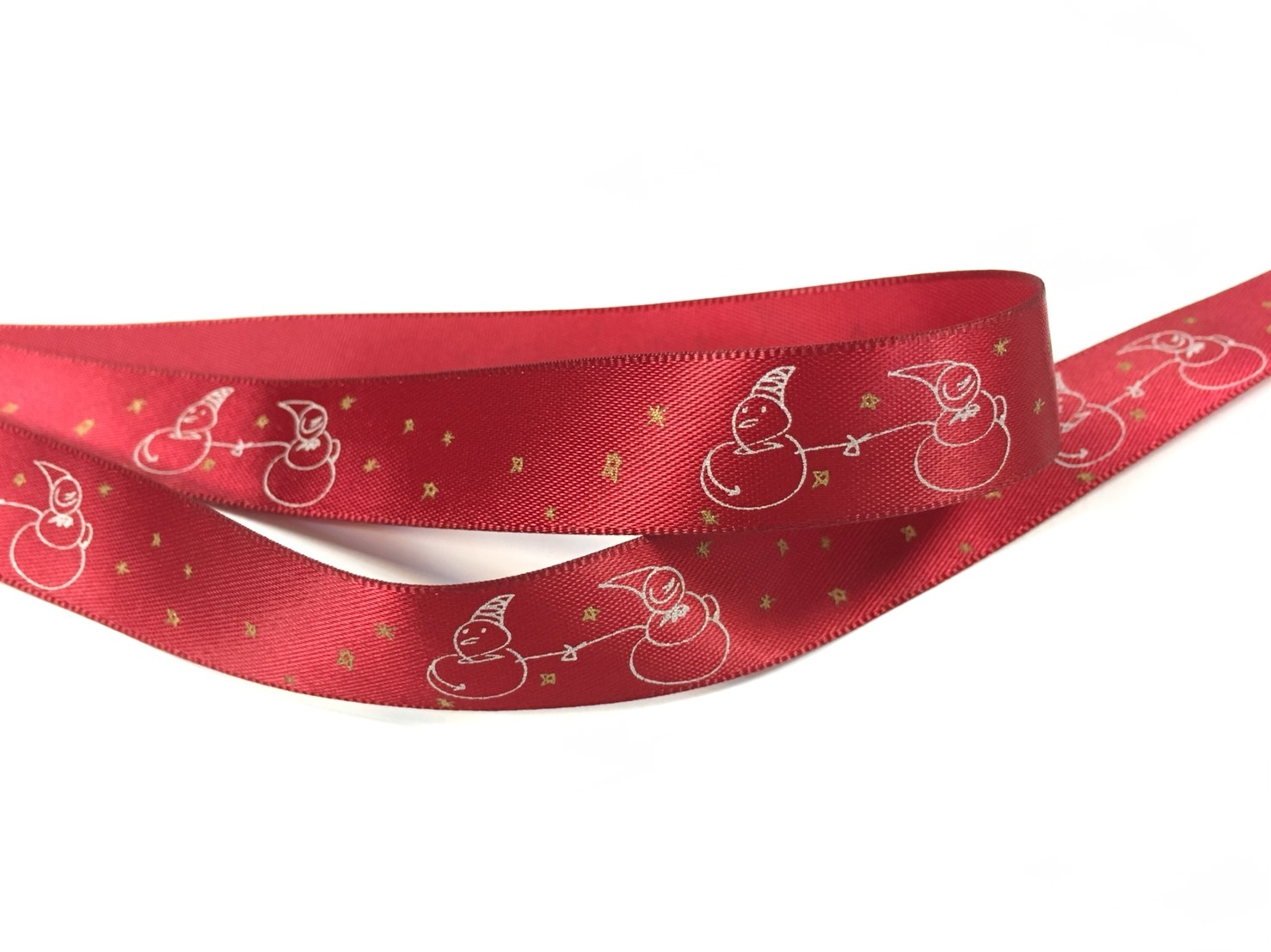 牽手雪人/單面緞/15mm