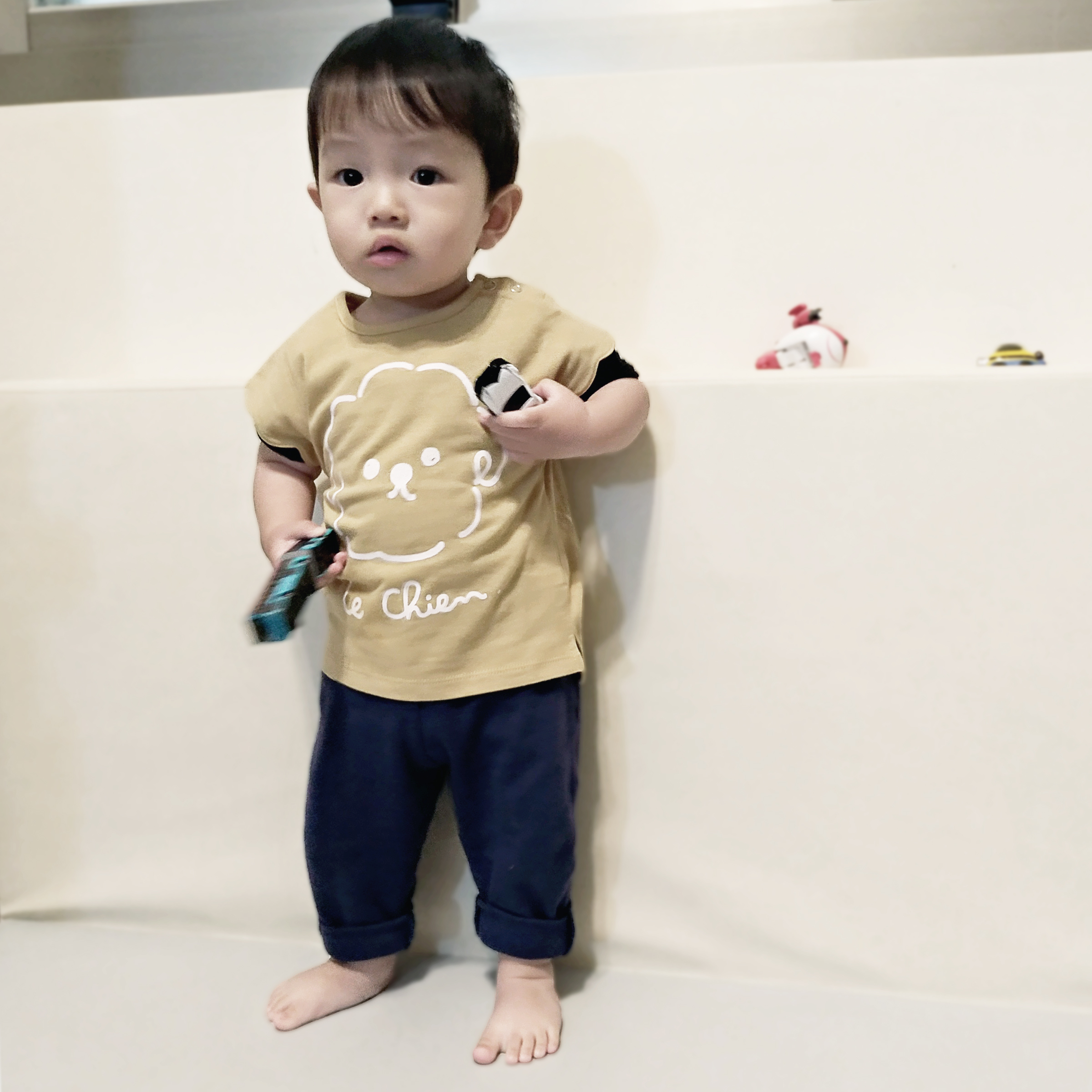 日本nico hrat 狗狗 高紗支細柔純棉 花朵無袖T恤(共三色)