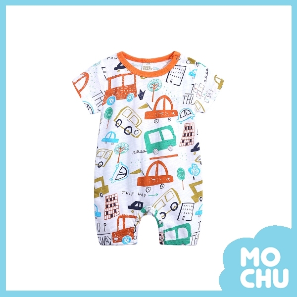 滿滿車車短袖包屁衣