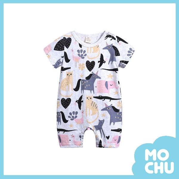 動物世界短袖包屁衣