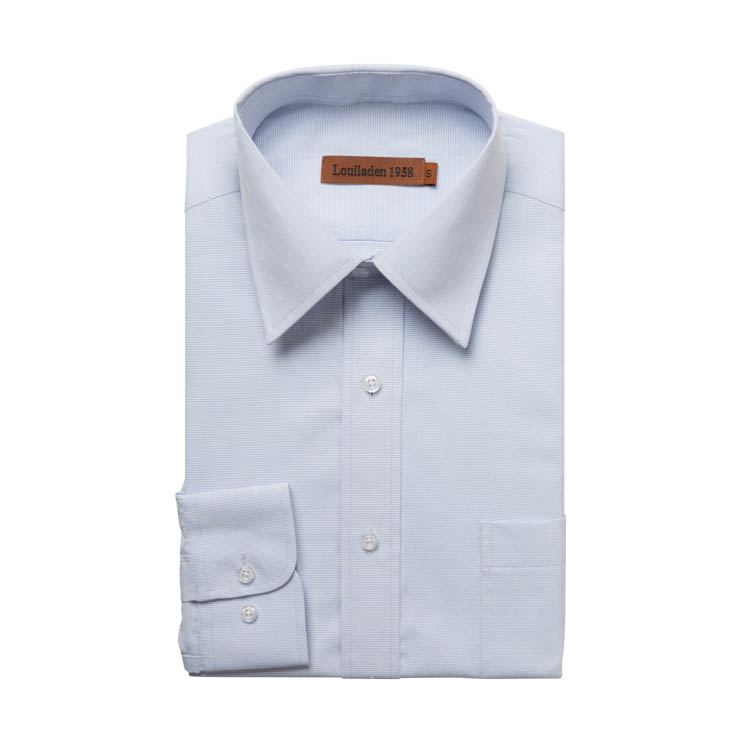 韓版防皺 淺藍底白點