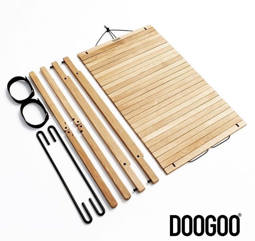 DOOGOO | TIME THE TABLE 420 蛋捲桌-深色