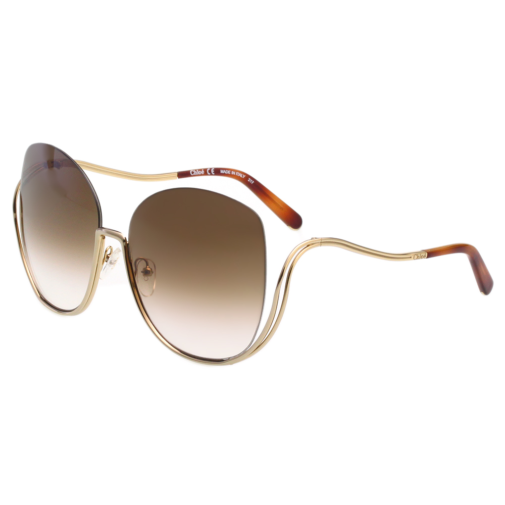 CHLOE 金屬大框 太陽眼鏡(金框)