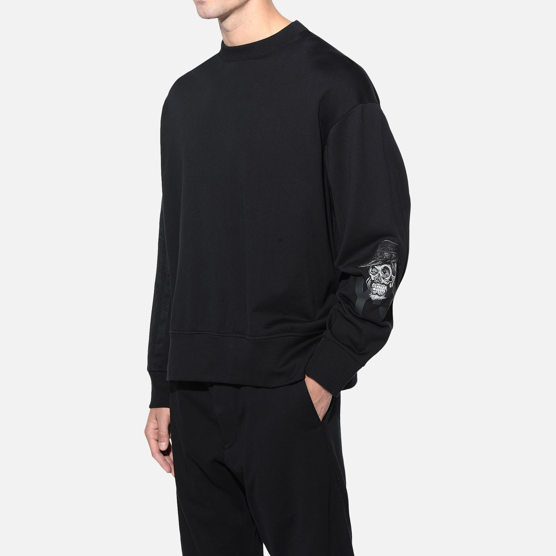 【 Y-3 YOHJI SKULL CREW SWEAT 山本耀司骷髏大學TEE 】