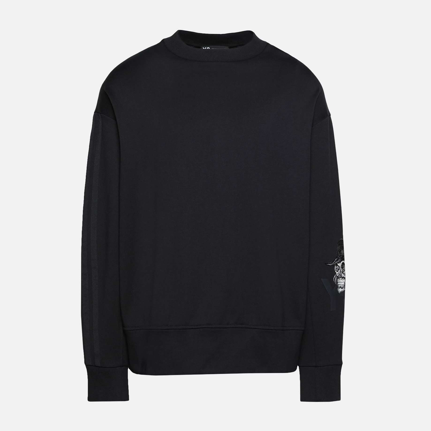【 Y-3 YOHJI SKULL CREW SWEAT 山本耀司骷髏大學TEE 】