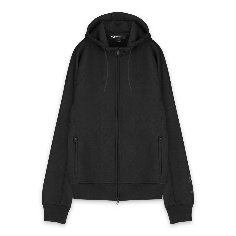 【 Y-3 NEW CLASSIC HOODY JACKET 手袖LOGO外套 - 黑 】