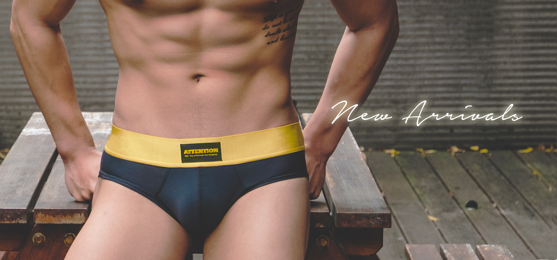Attention Wear Gold Digger Black Briefs, New Arrivals, New design