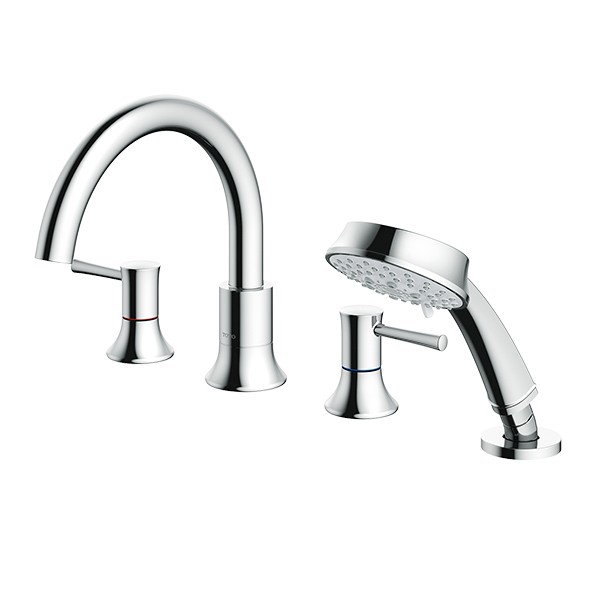 TOTO衛浴  浴缸用四孔混合龍頭TBS02202PA