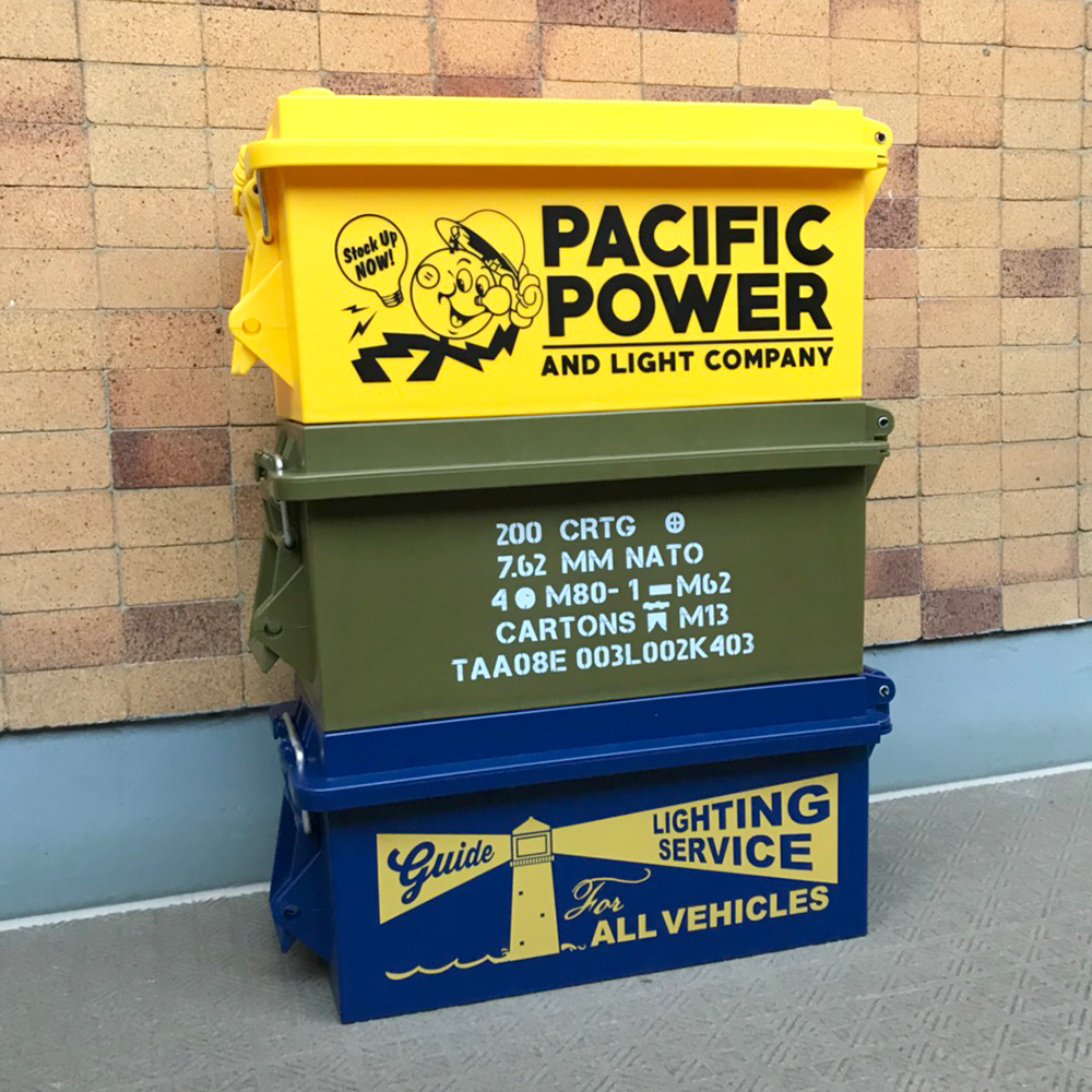 美國 AMMO Box_ 風格收納箱 海軍藍