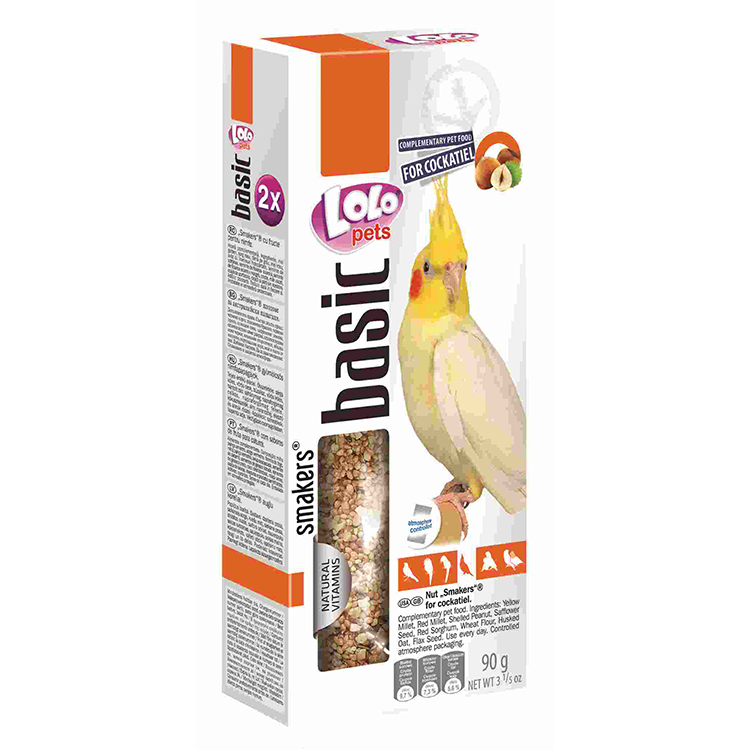 LOLO 小型鸚鵡棒棒糖 雀科棒棒糖 中型鸚鵡棒棒糖(四個口味任選)90g