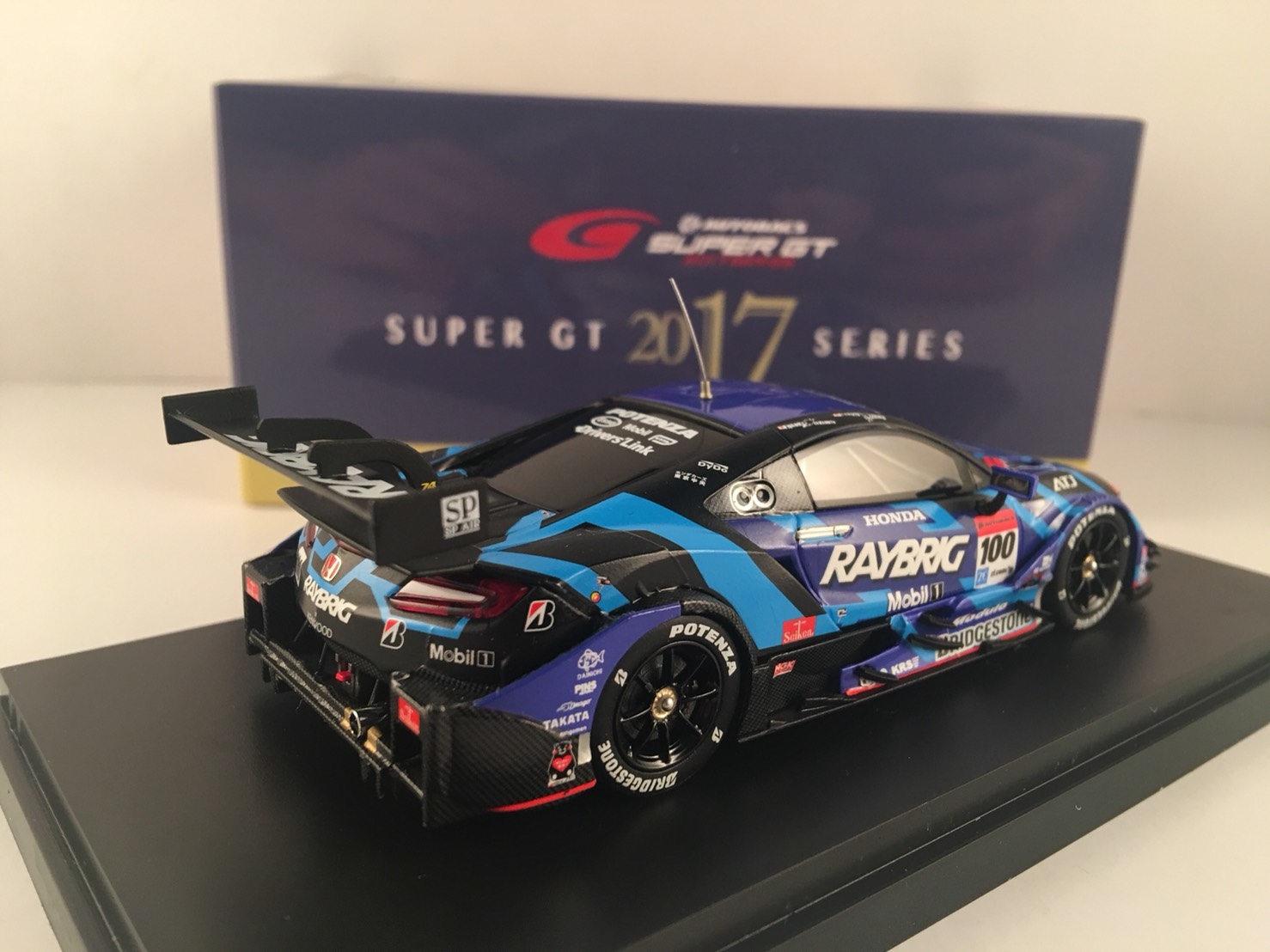 EBBRO 45515 RAYBRIG NSX-GT SUPER GT GT500 2017 No.100