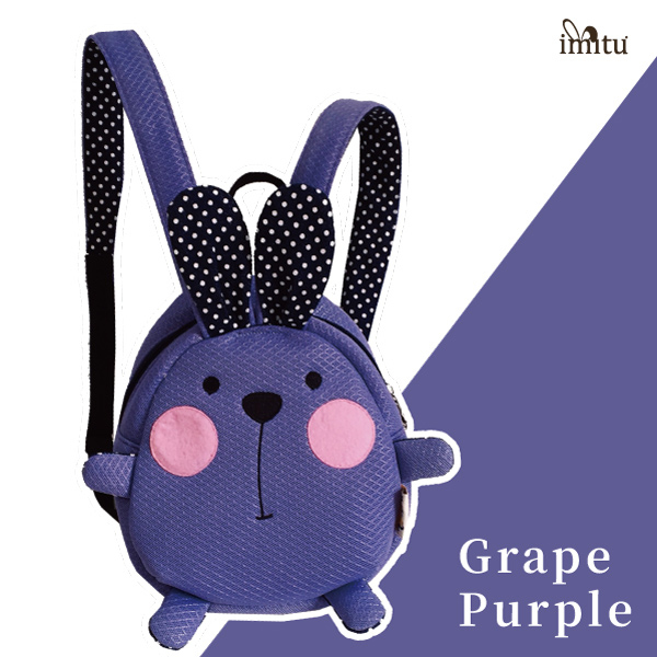 兔兔造型後背包 葡萄紫(Grape Purple)