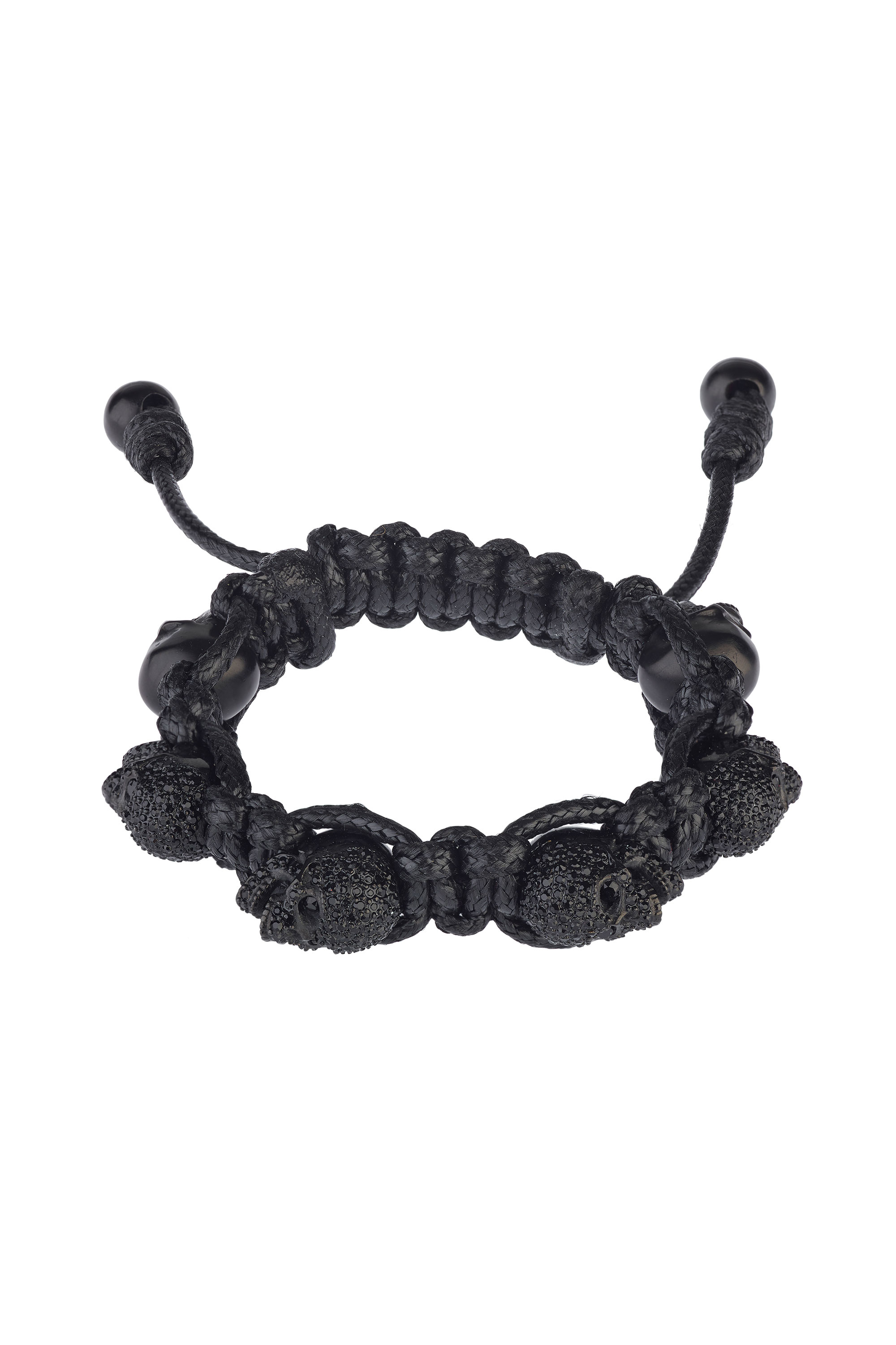 黑水鑽黑骷髏黑色手環