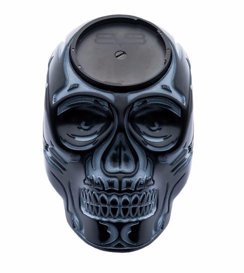 黑色骷髏桌鐘座(錶徑47mm)