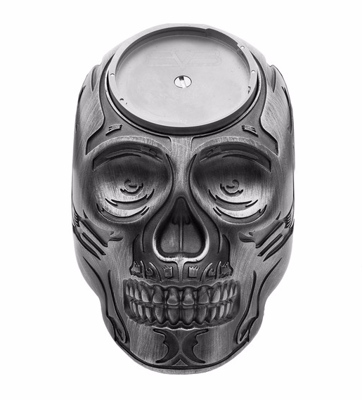 銀色骷髏桌鐘座(錶徑47mm)