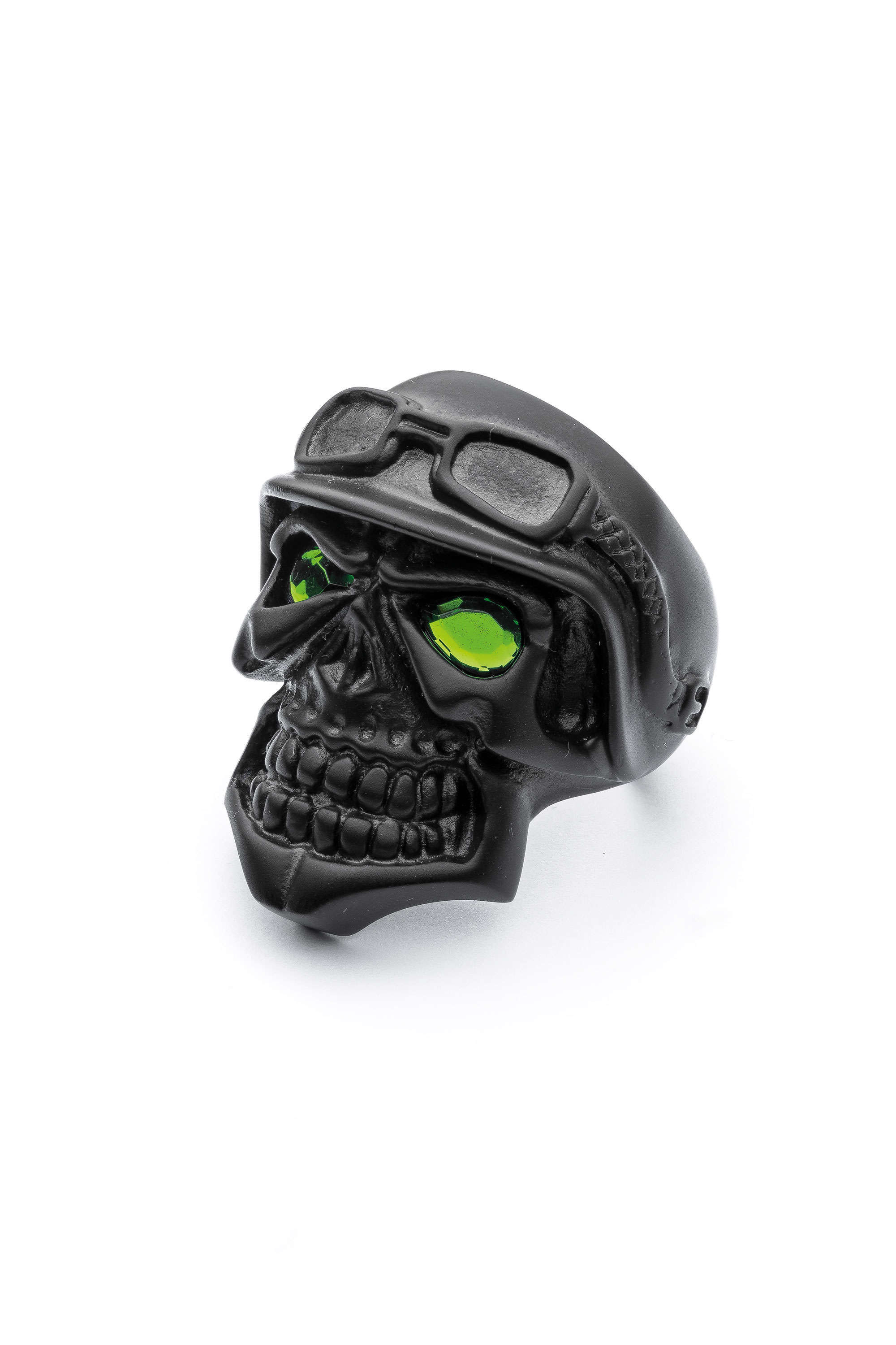 綠眼黑骷髏騎士戒指