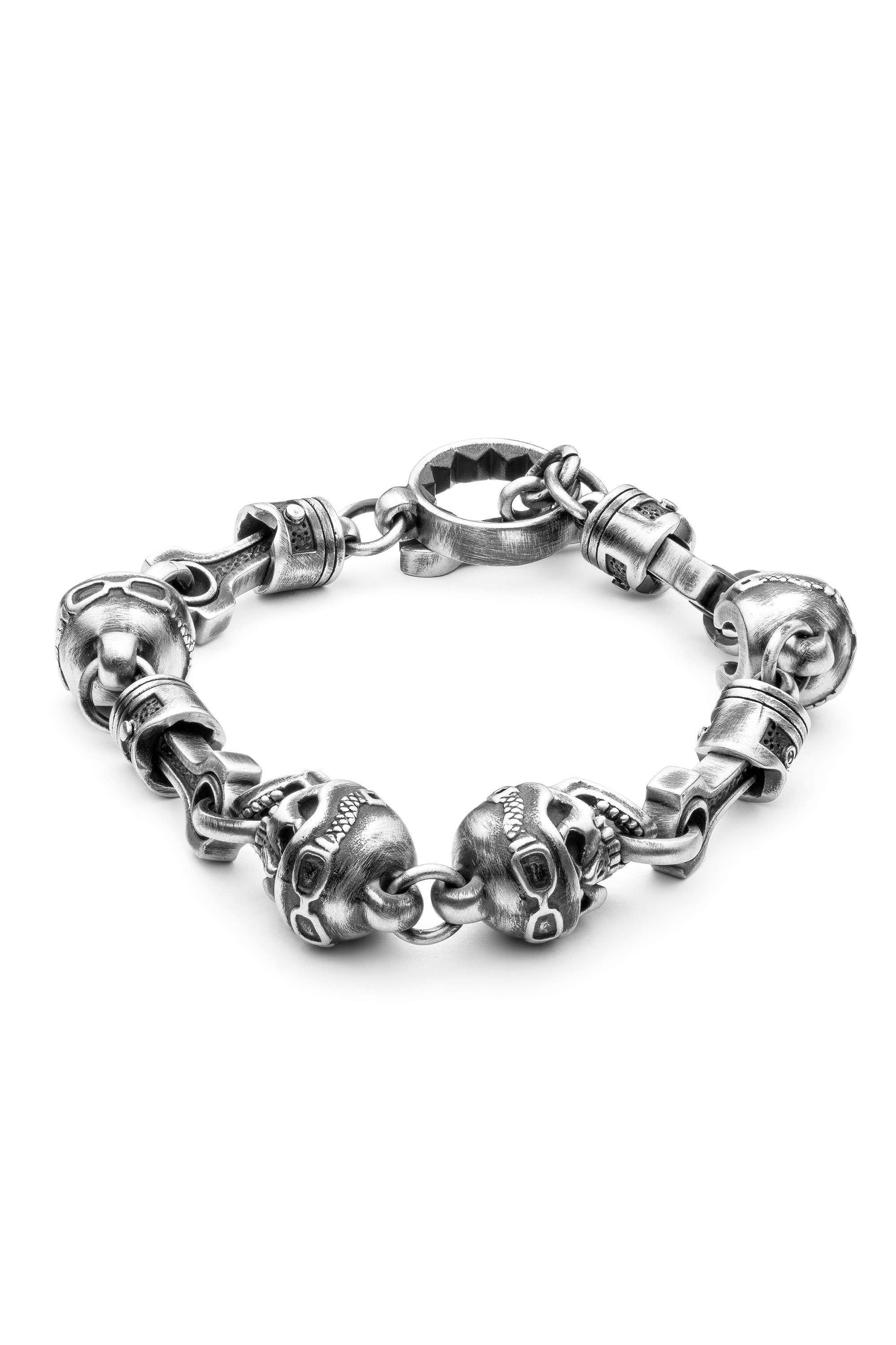 汽缸骷髏頭騎士手環