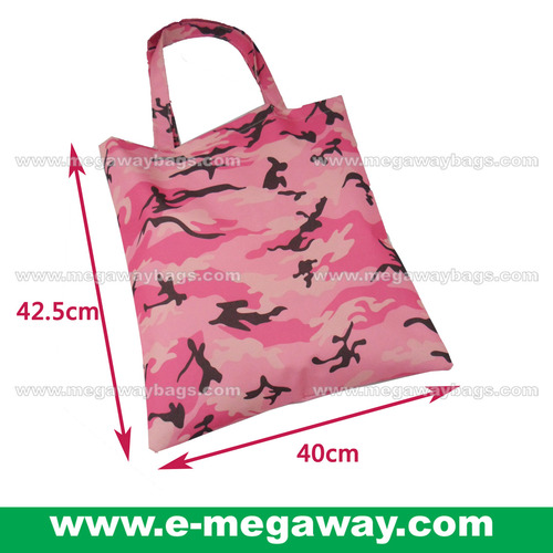 pink camo tote bag