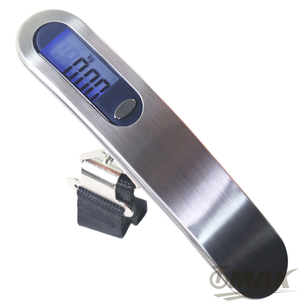 OMAX不鏽鋼攜帶式電子行李秤-1入 破盤下殺 OMAX歐妹思購物網