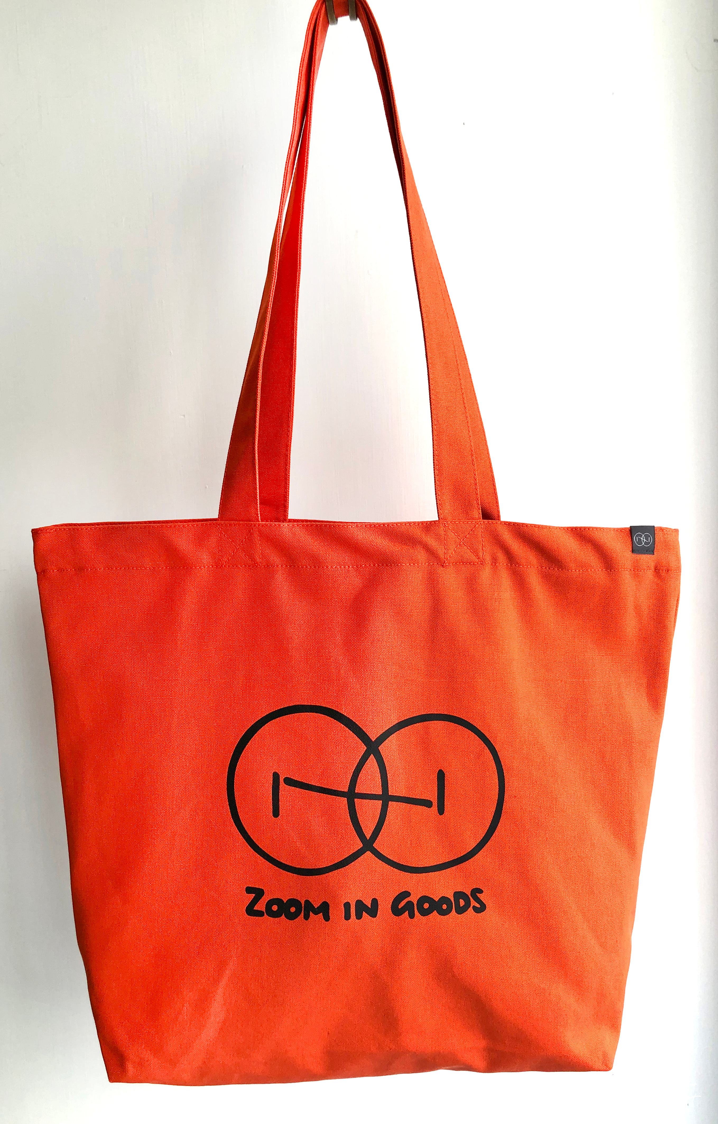 zoom in goods 「 棉帆布側背購物袋.橘色」