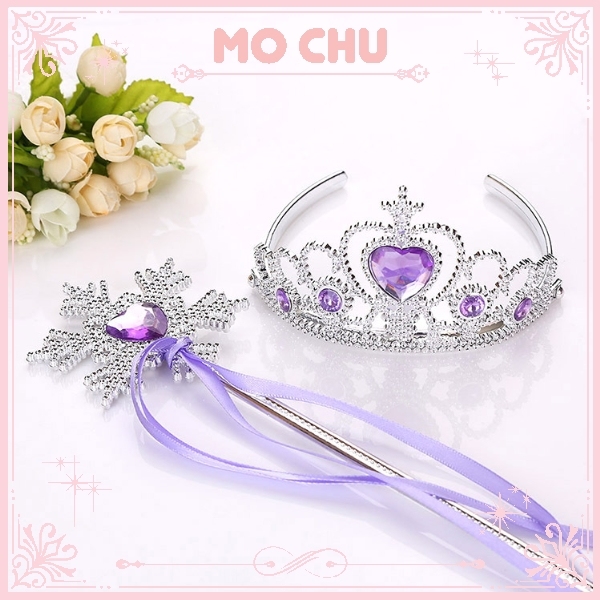 銀色款，公主皇冠魔法杖組(紫色)