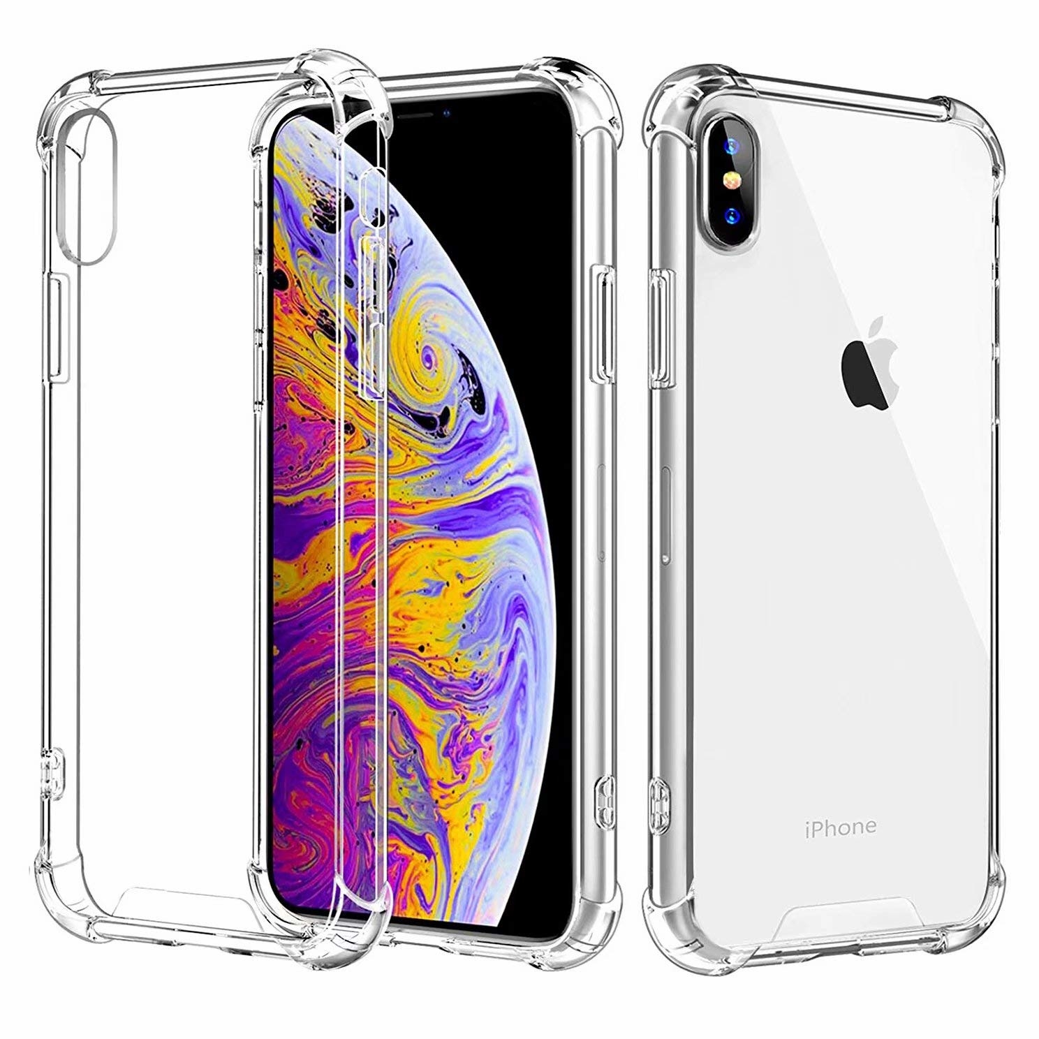 iPhone  【四角透明防摔殼】TPU+PC加強防摔，四角強化 全面保護