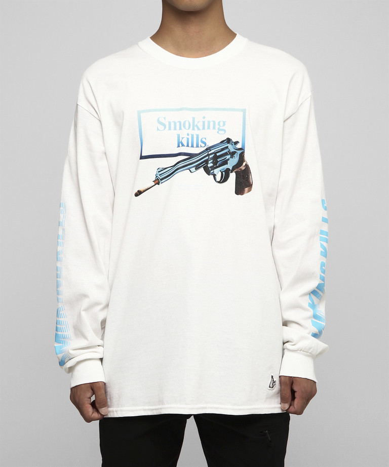 [現貨] #FR2 Smoking Gun L/S T-Shirt WHITE