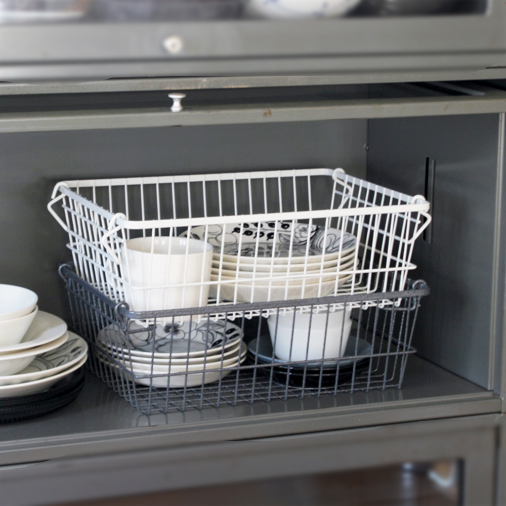 STACKS  日本『型』003077 堆疊式收納籃-灰