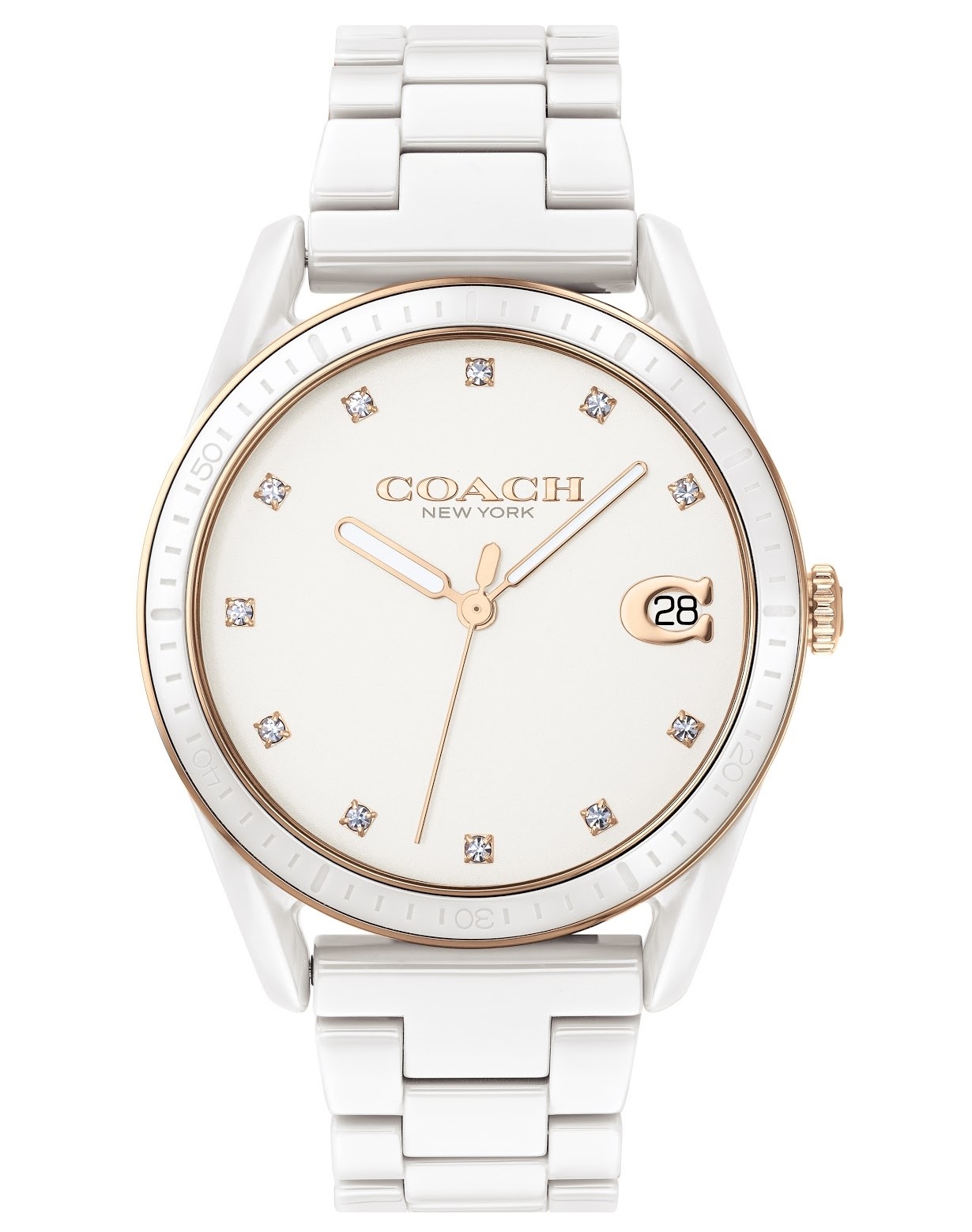 萬年鐘錶 - COACH錶  女錶 陶瓷錶 14503263 表徑36MM