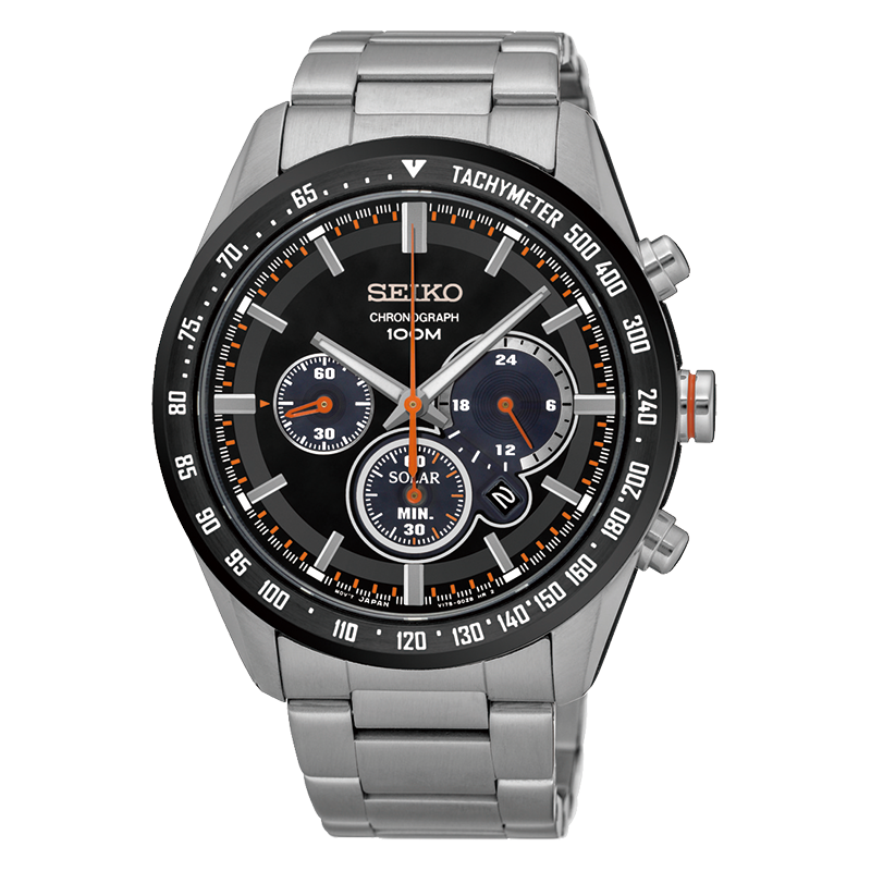 萬年鐘錶 - SEIKO Criteria 三眼太陽能錶  V175-0DK0R / SSC463P1錶徑42MM