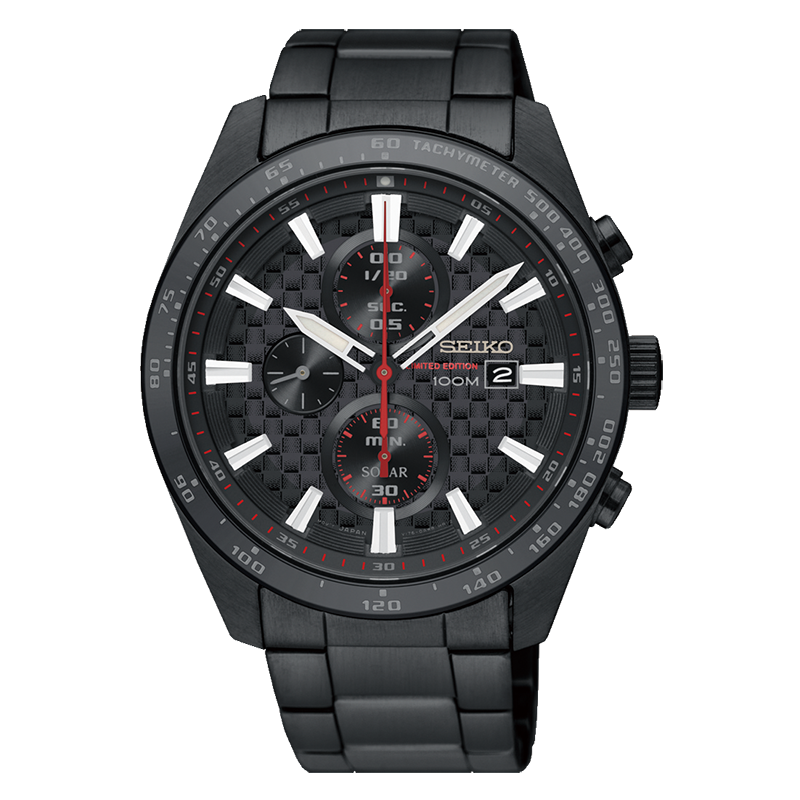 萬年鐘錶 - SEIKO Criteria 三眼太陽能錶  V176-0AW0SD / SSC657P1 錶徑42.8MM