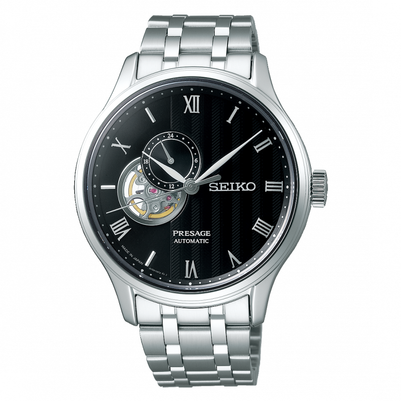 萬年鐘錶 - SEIKO Presage  24小時顯示開芯機械錶  SSA377J1  / 4R39-00W0D 錶徑41.8MM