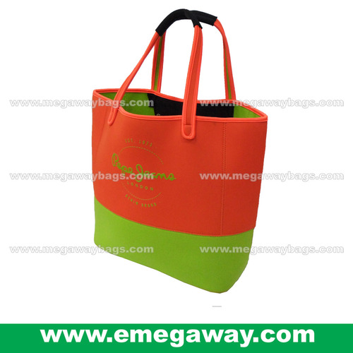 neon orange shoulder bag