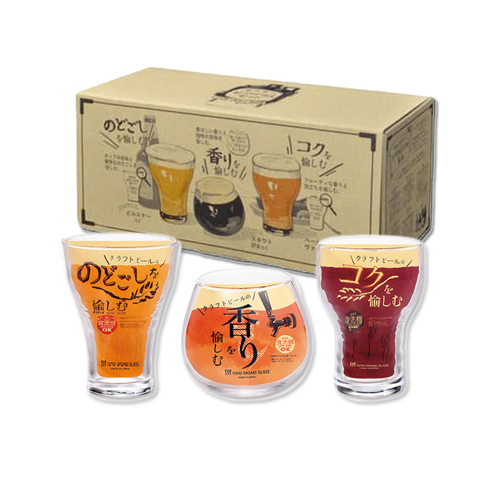 TOYO-SASAKI GLASS 手工玻璃杯-3入