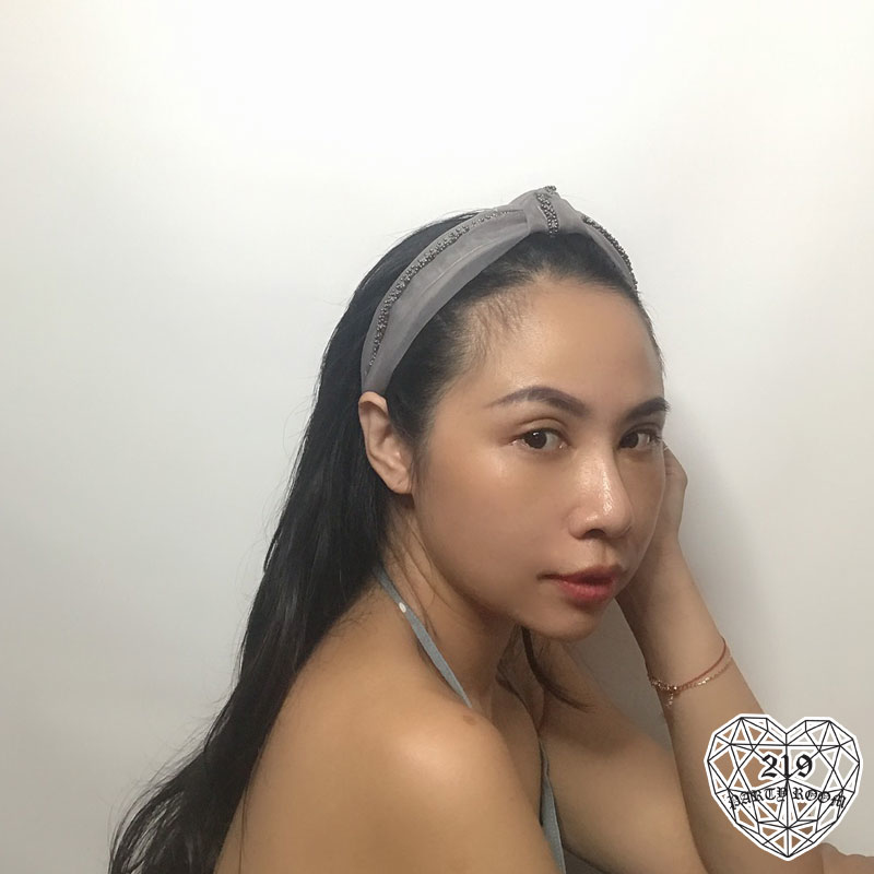 雪紡紗串珠髮箍