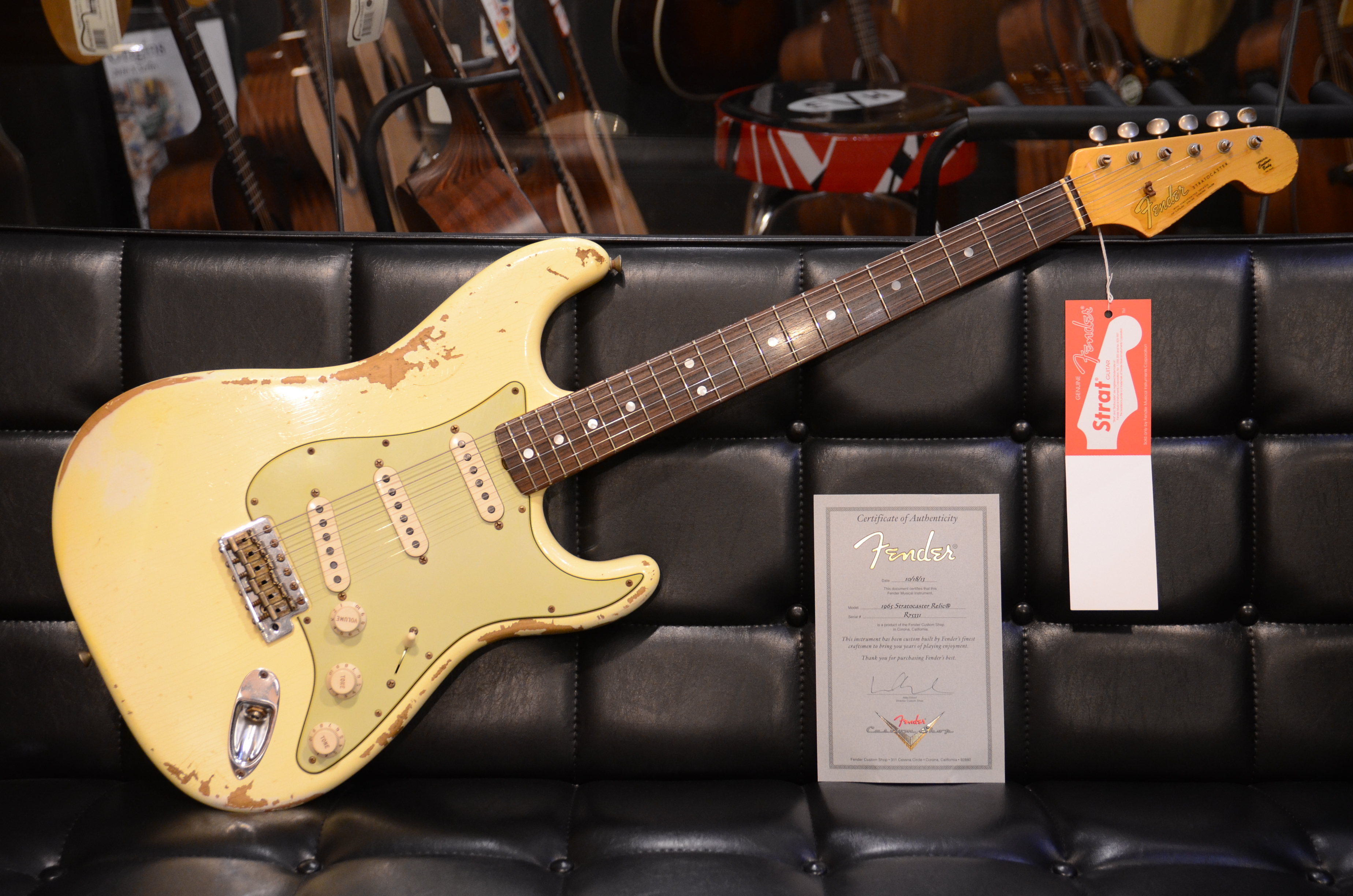 育典樂器│Fender Custom Shop 65 Stratocaster Relic-White