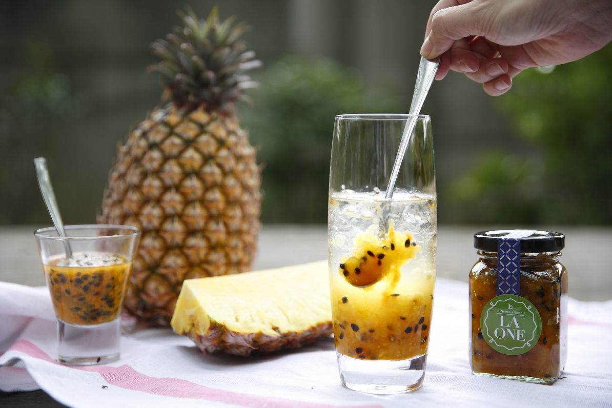 鳳梨百香果果醬 飲品 氣泡飲