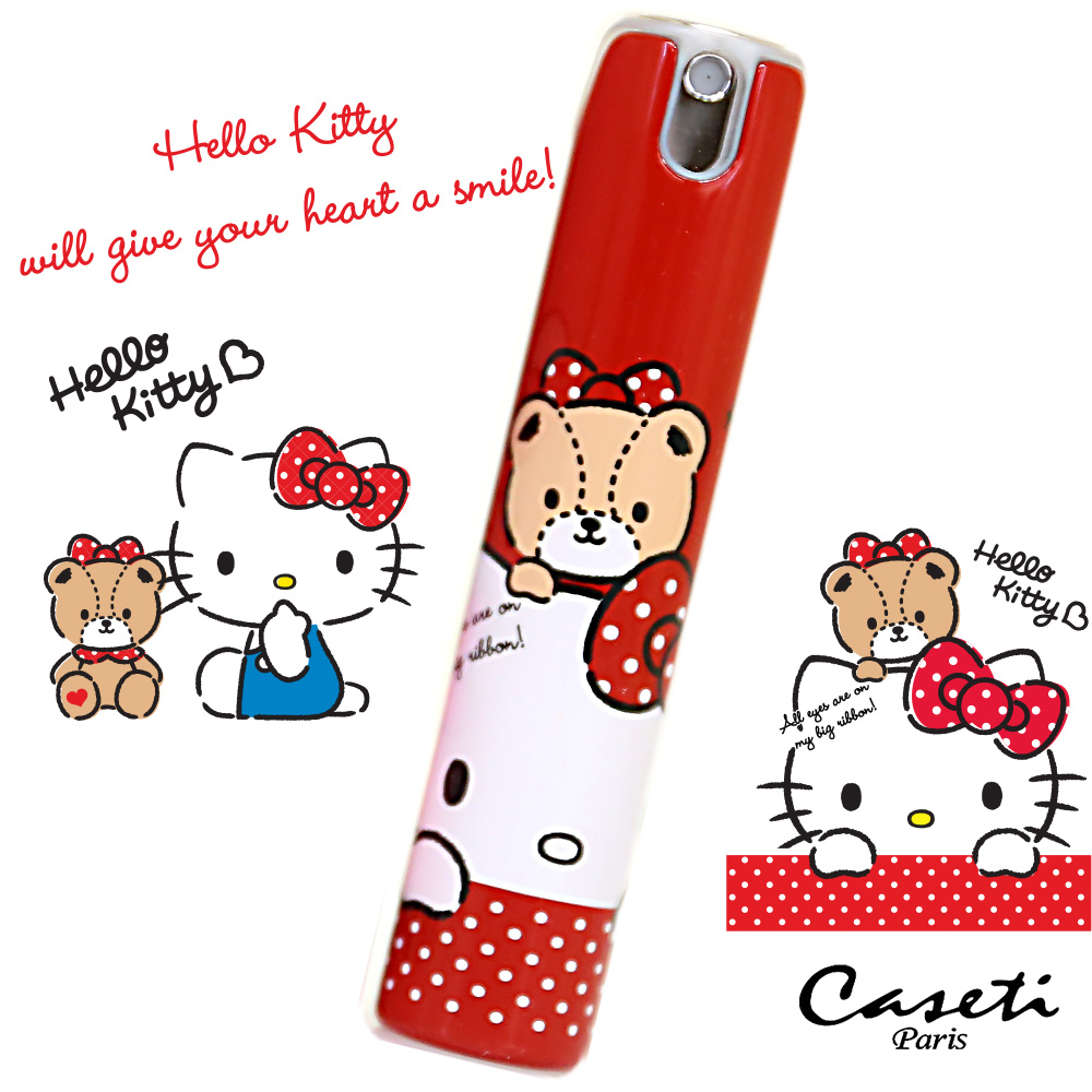 【Hello Kitty X Caseti】熊熊復古紅 香水分裝瓶 旅行香水攜帶瓶