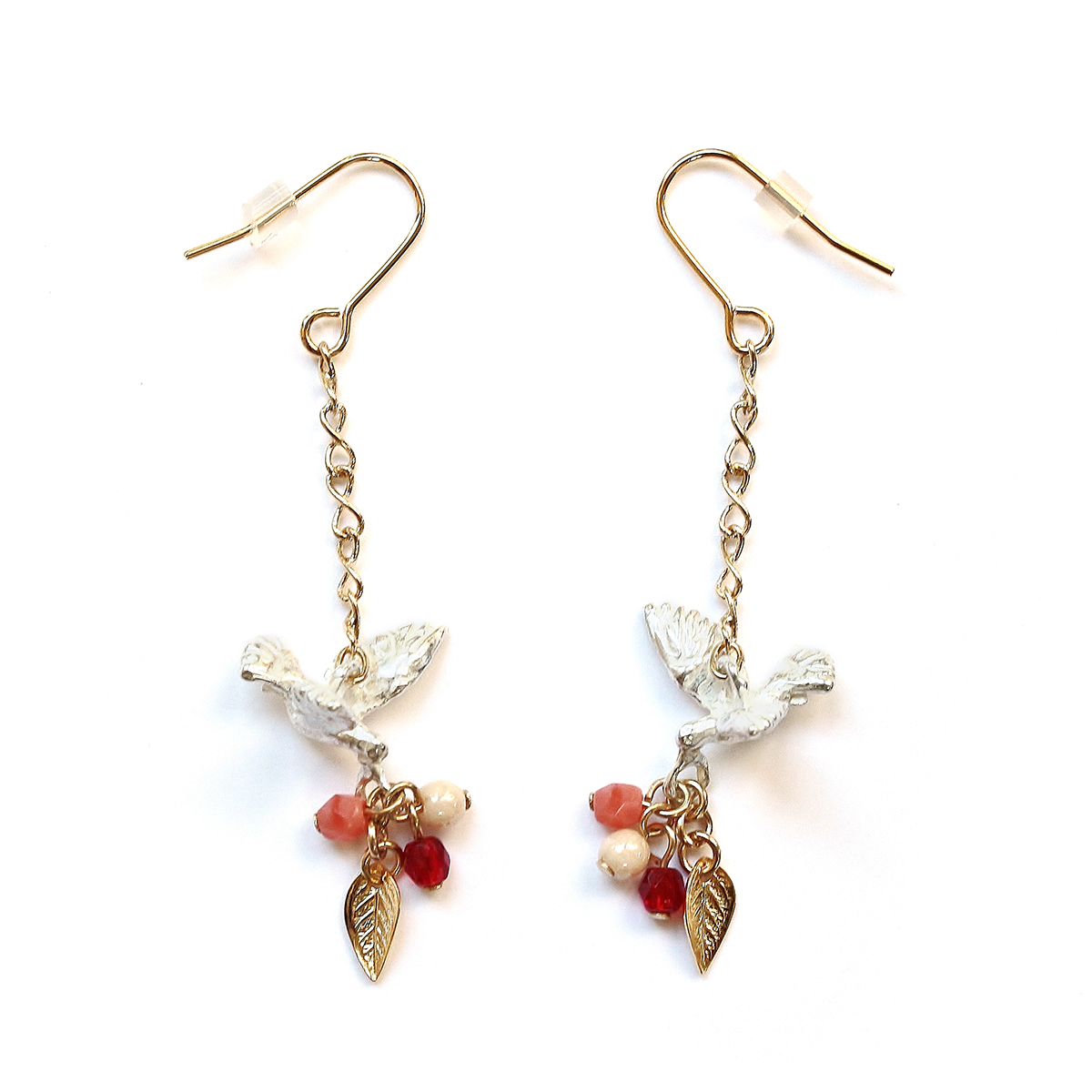 Palnart Poc 白鴿&果實耳環 (防敏感)