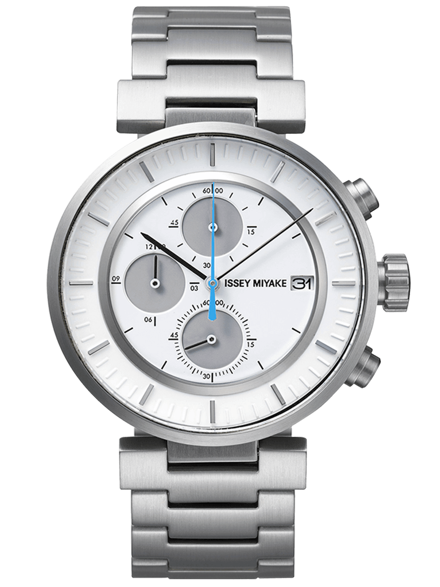 萬年鐘錶 - 三宅一生 ISSEY MIYAKE   和田 智 | Satoshi Wada三眼男錶 SILAY007  錶徑43MM
