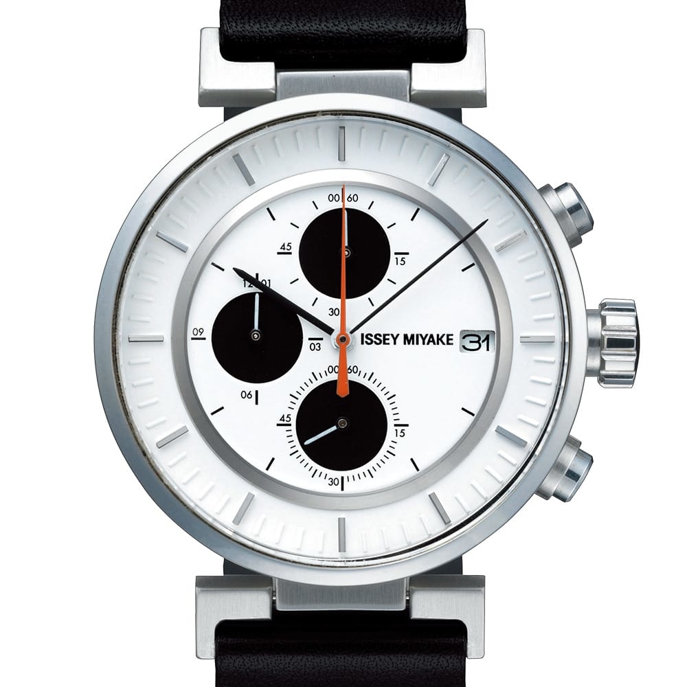 萬年鐘錶 - 三宅一生 ISSEY MIYAKE   和田 智 | Satoshi Wada三眼皮革男錶 SILAY003Y  錶徑43MM