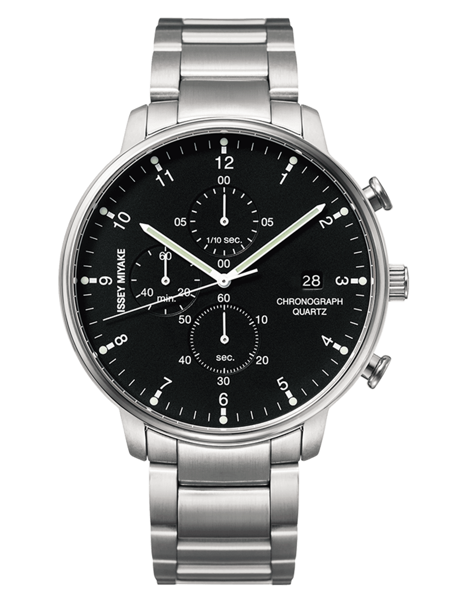 萬年鐘錶 - 三宅一生 ISSEY MIYAKE   岩崎 一郎 | Ichiro Iwasaki   三眼皮革錶 NYAD001    錶徑42.4MM