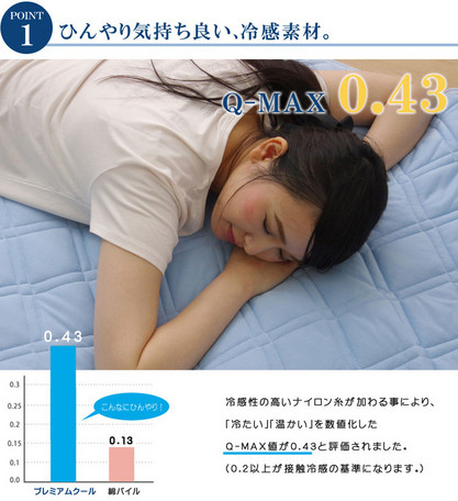 日本直送 IKEHIKO 涼感床墊 「Q-MAX 0.4 冷感材料」
