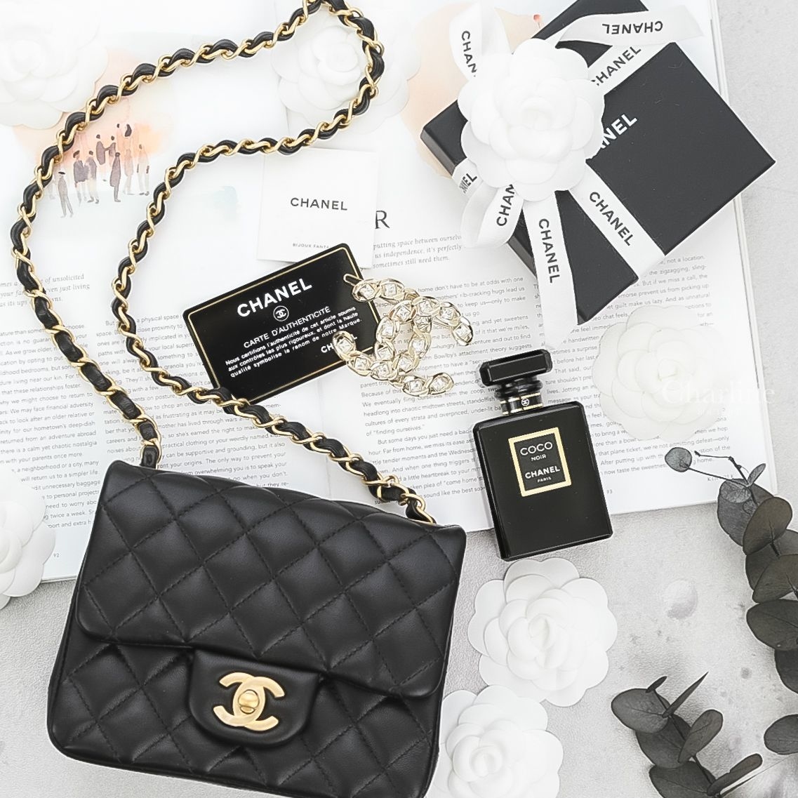 Chanel Mini Flap Bag 黑色金CC金鍊小羊皮肩背包-Charline Boutique 精品代購